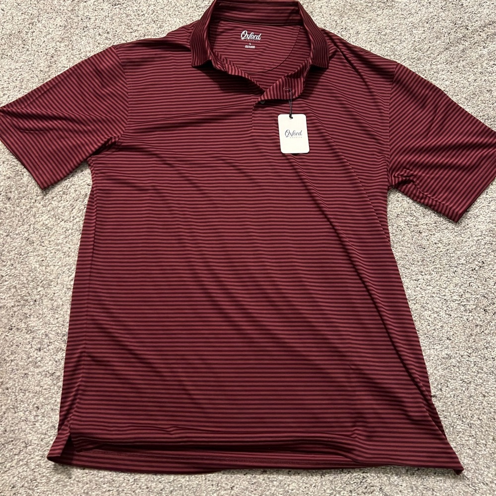 Men’s Large Oxford Golf Polo